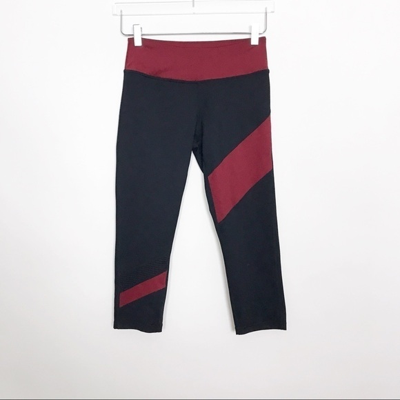 Z by Zella Colorblock Crop Leggings mesh leg S - Picture 3 of 8